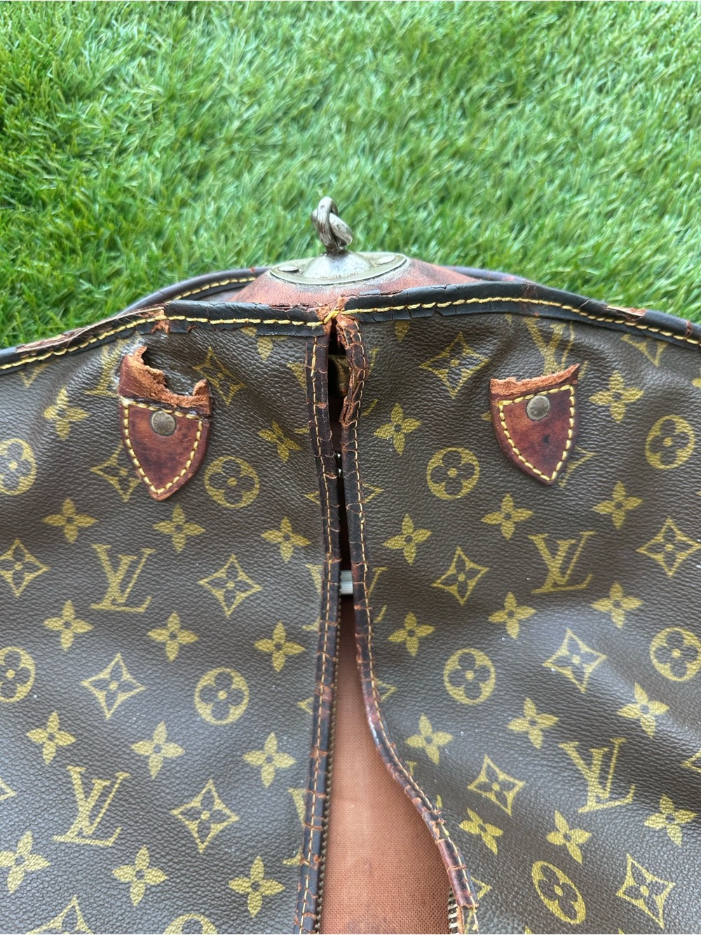 Louis vuitton garment bag 1970’s vintage to repair - Picture 8 of 16